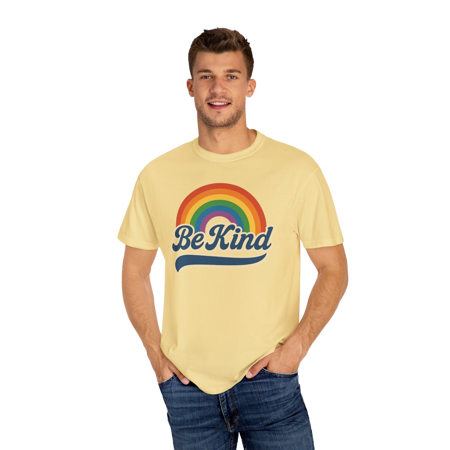 Be Kind Retro T-Shirt Blue