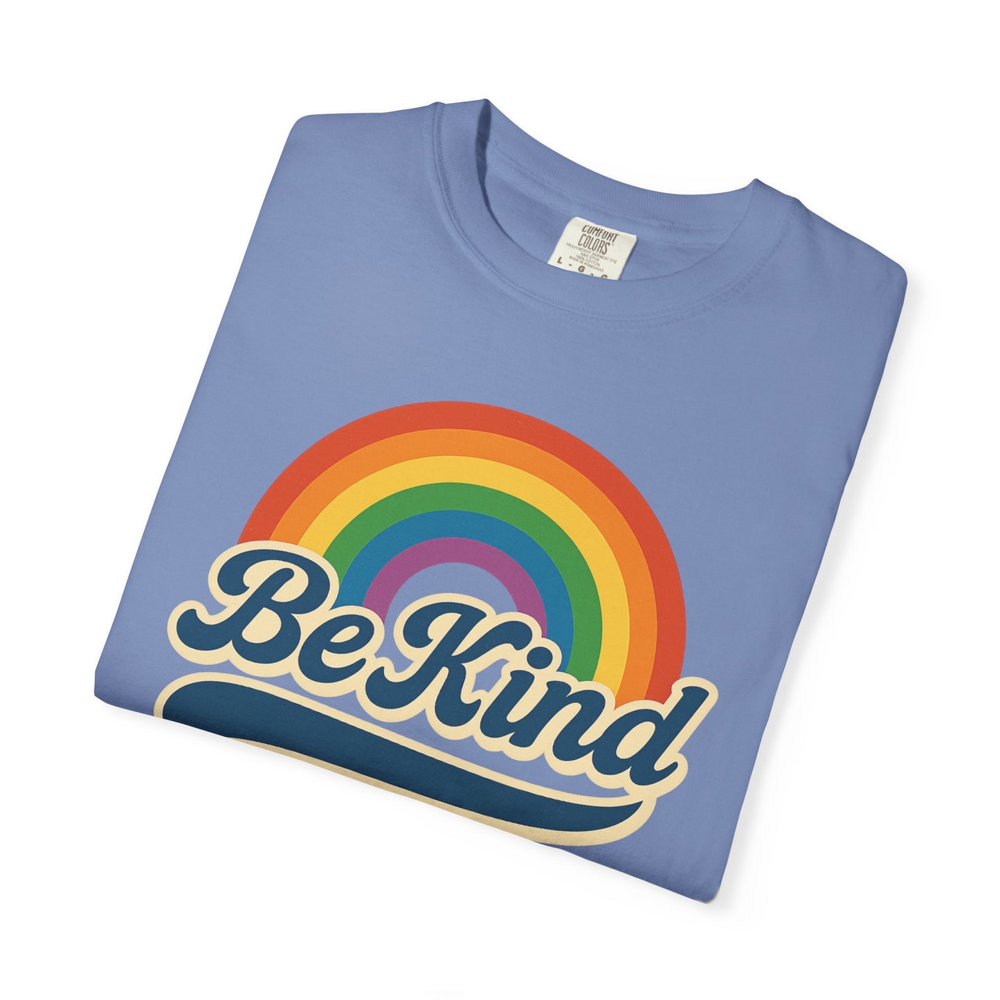 Be Kind Retro T-Shirt Blue