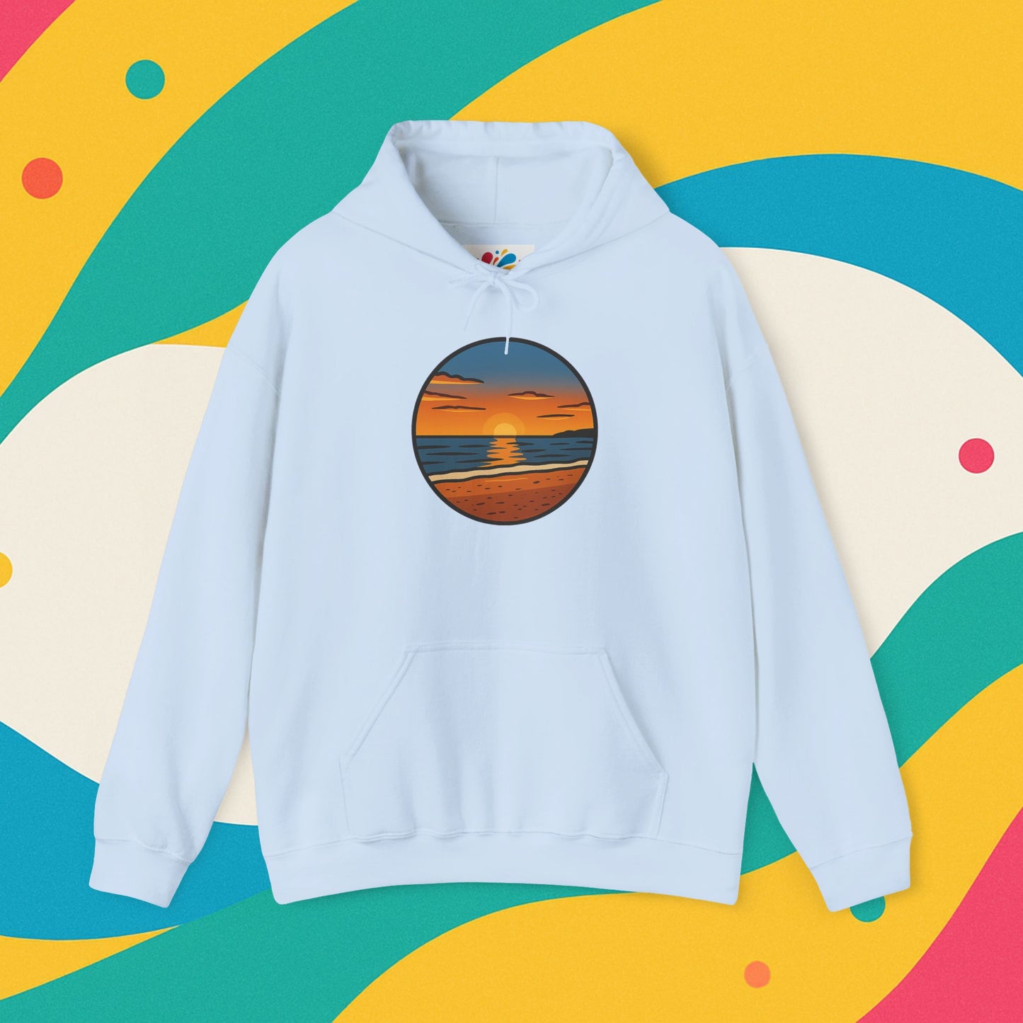 Beach Scene Hoodie Sweatshirt