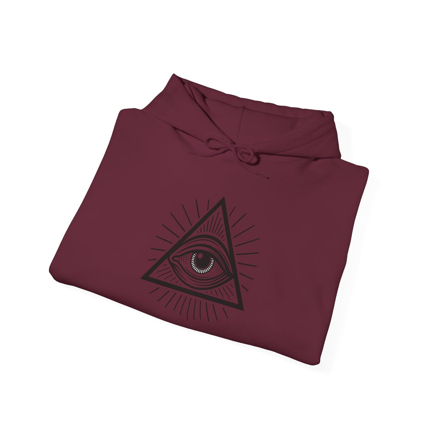 Mystic Eye Hooded Sweatshirt | Unisex Heavy Blend, Cozy Streetwear, Spiritual Gift, Festival Apparel, Everyday Comfort