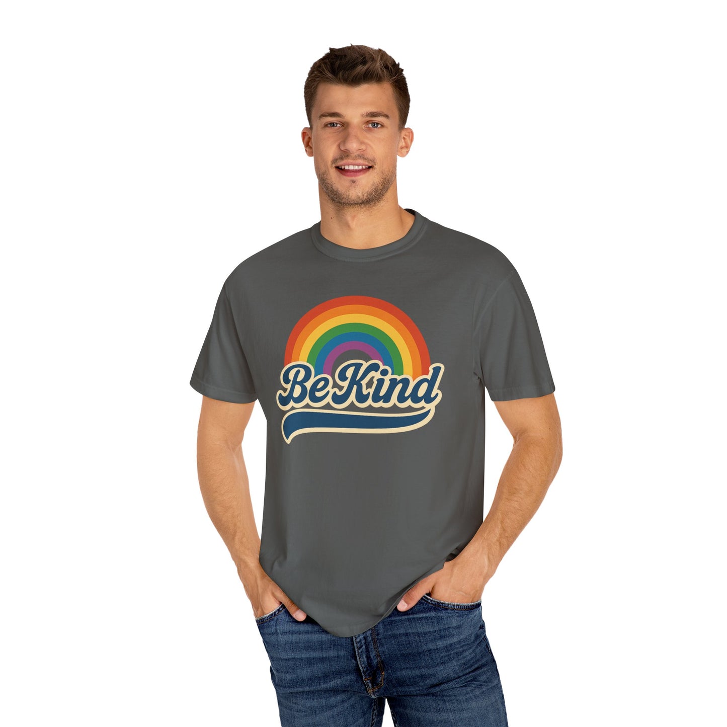 Be Kind Retro T-Shirt Blue