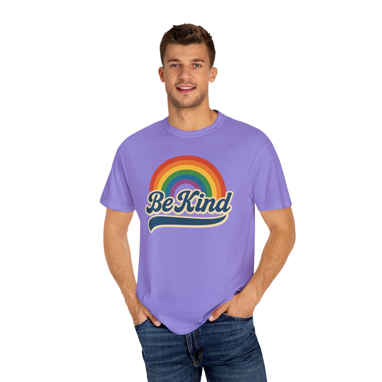 Be Kind Retro T-Shirt Blue