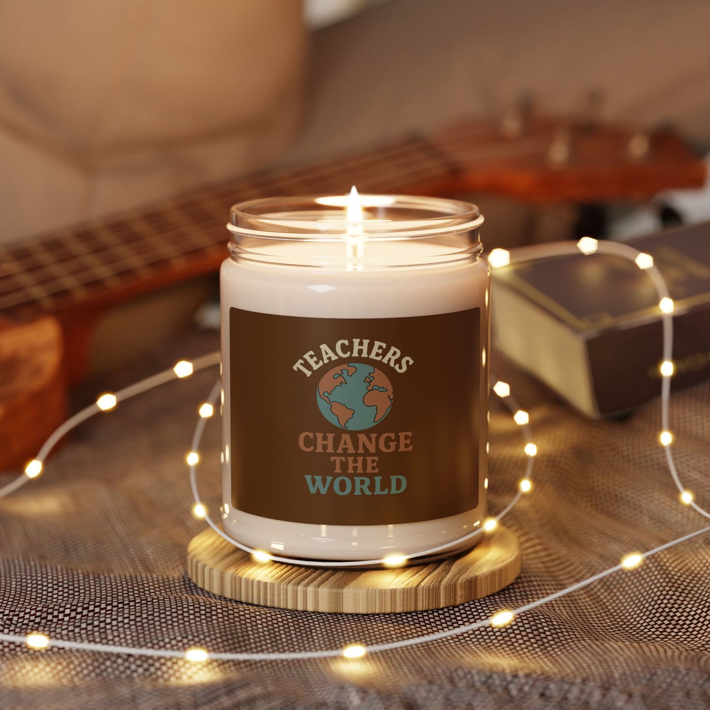 Candle - Teachers Change the World Scented Soy Candle, 9oz