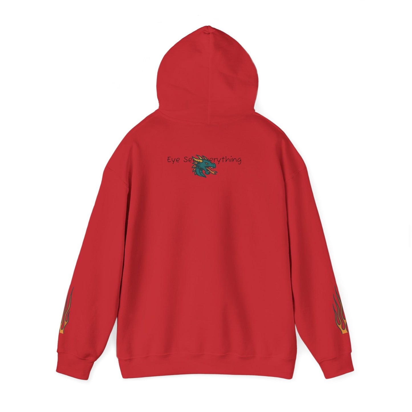 Dragon Hooded Sweatshirt | Unisex Heavy Blend, Cozy Streetwear, Spiritual Gift, Festival Apparel, Everyday Comfort
