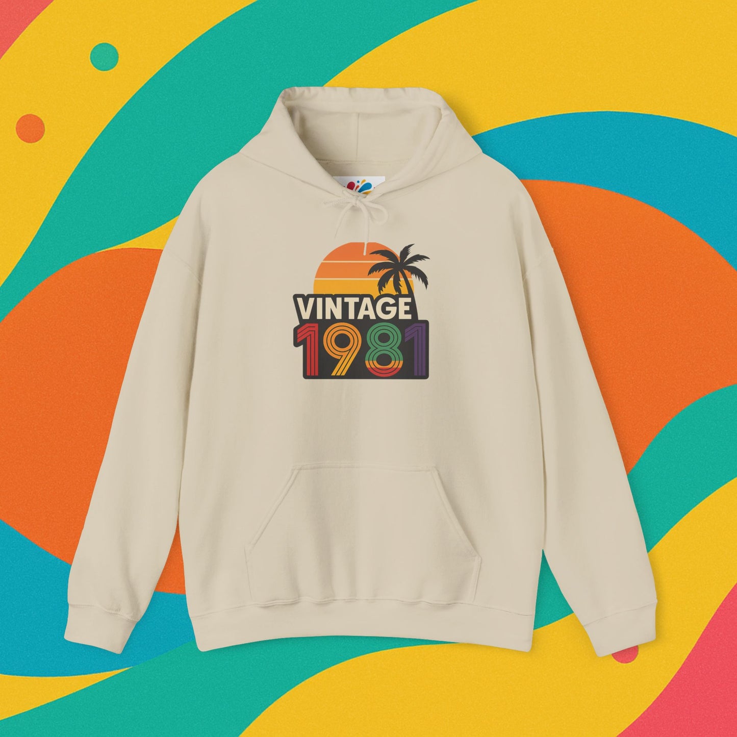 Customizable Retro Birth Year Hoodie Sweatshirt