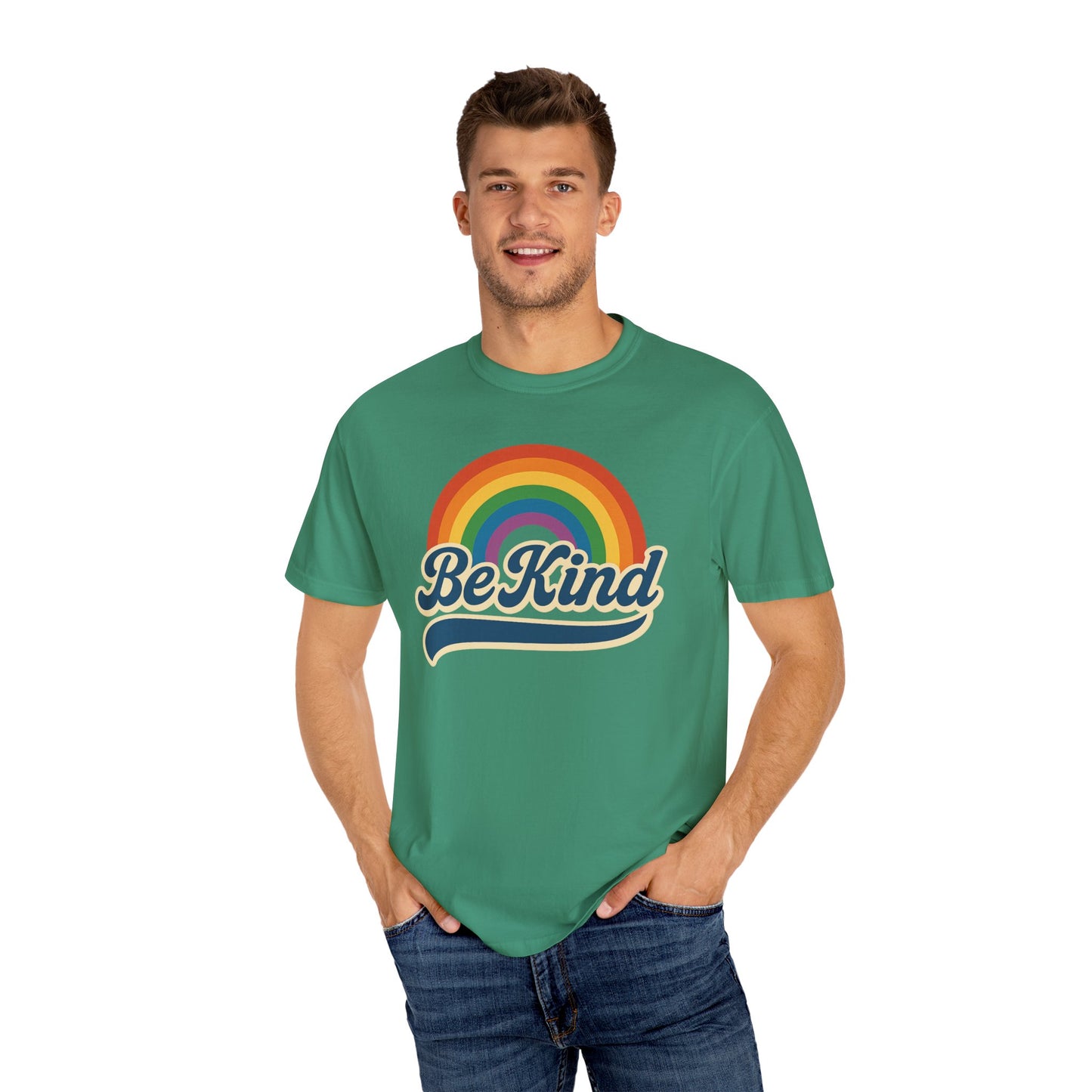 Be Kind Retro T-Shirt Blue