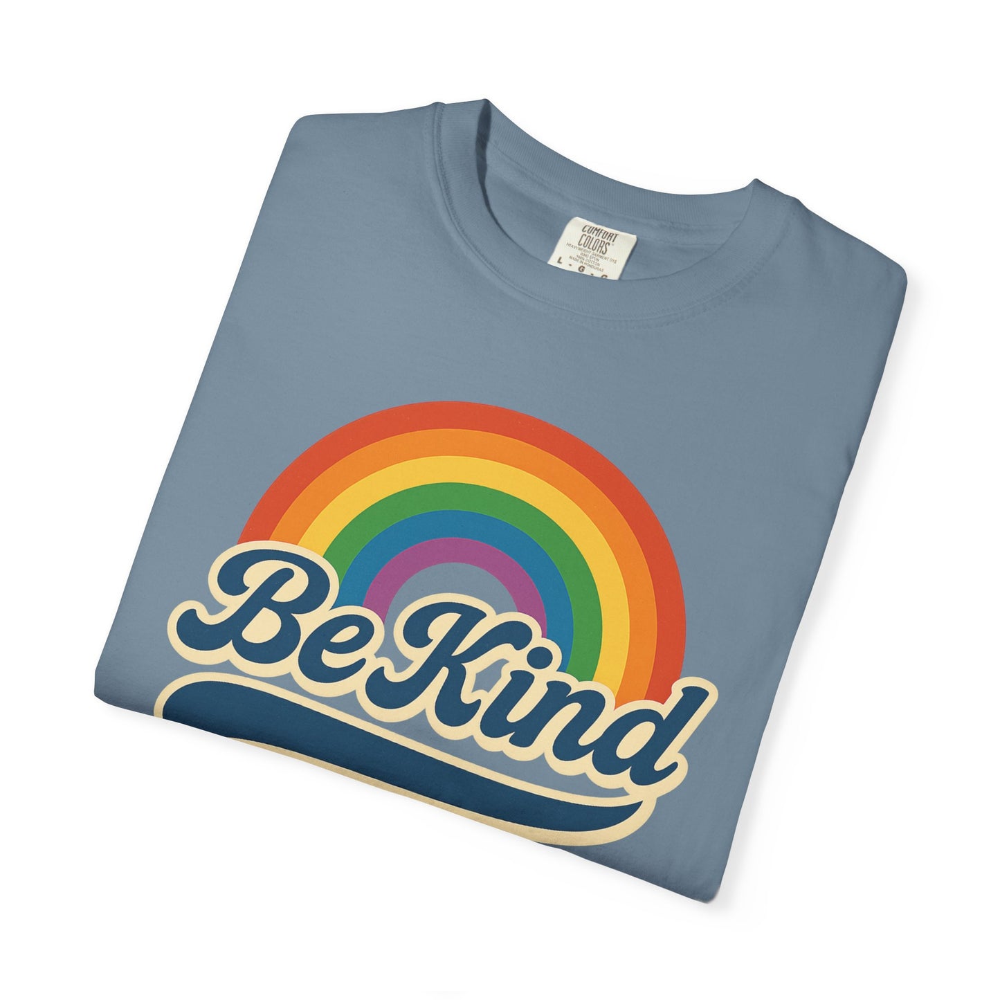 Be Kind Retro T-Shirt Blue