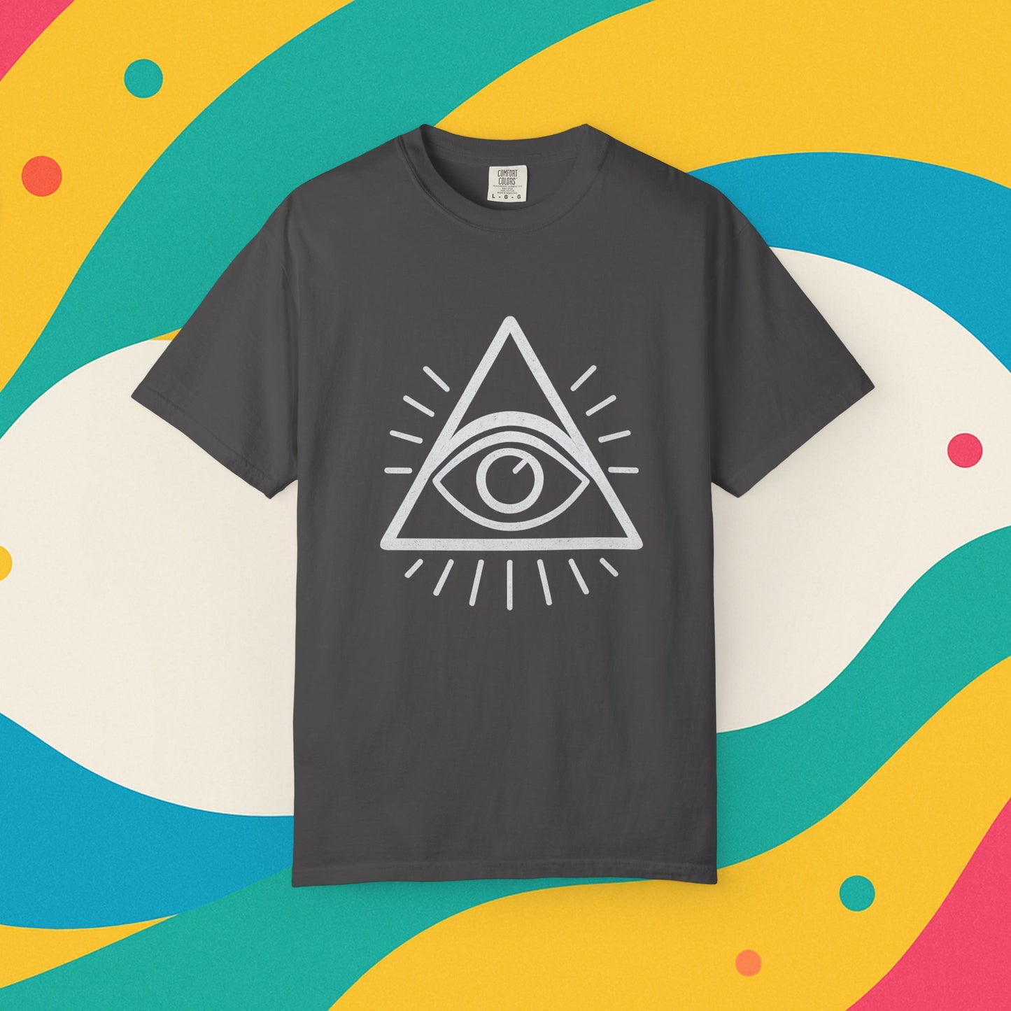 Eye See You Garment-Dyed T-shirt - Progress Over Perfection Design