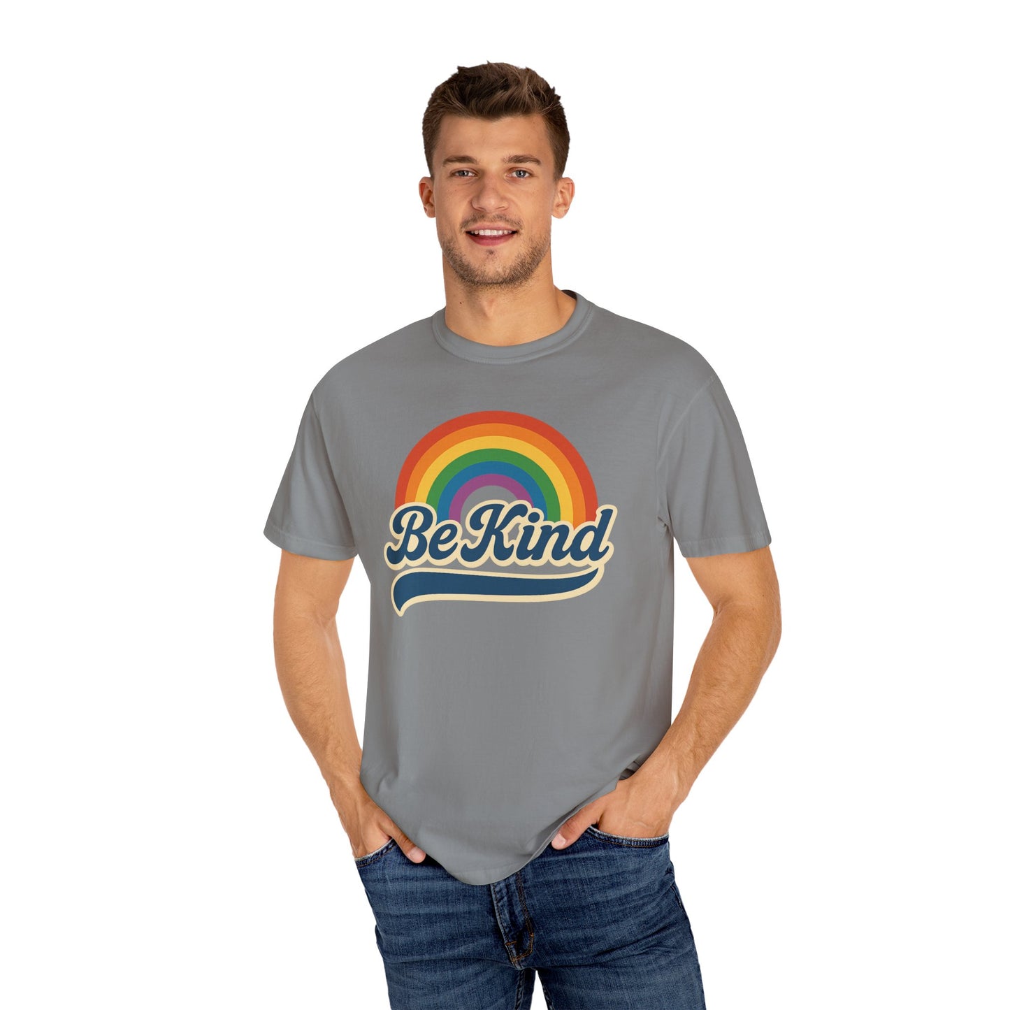 Be Kind Retro T-Shirt Blue