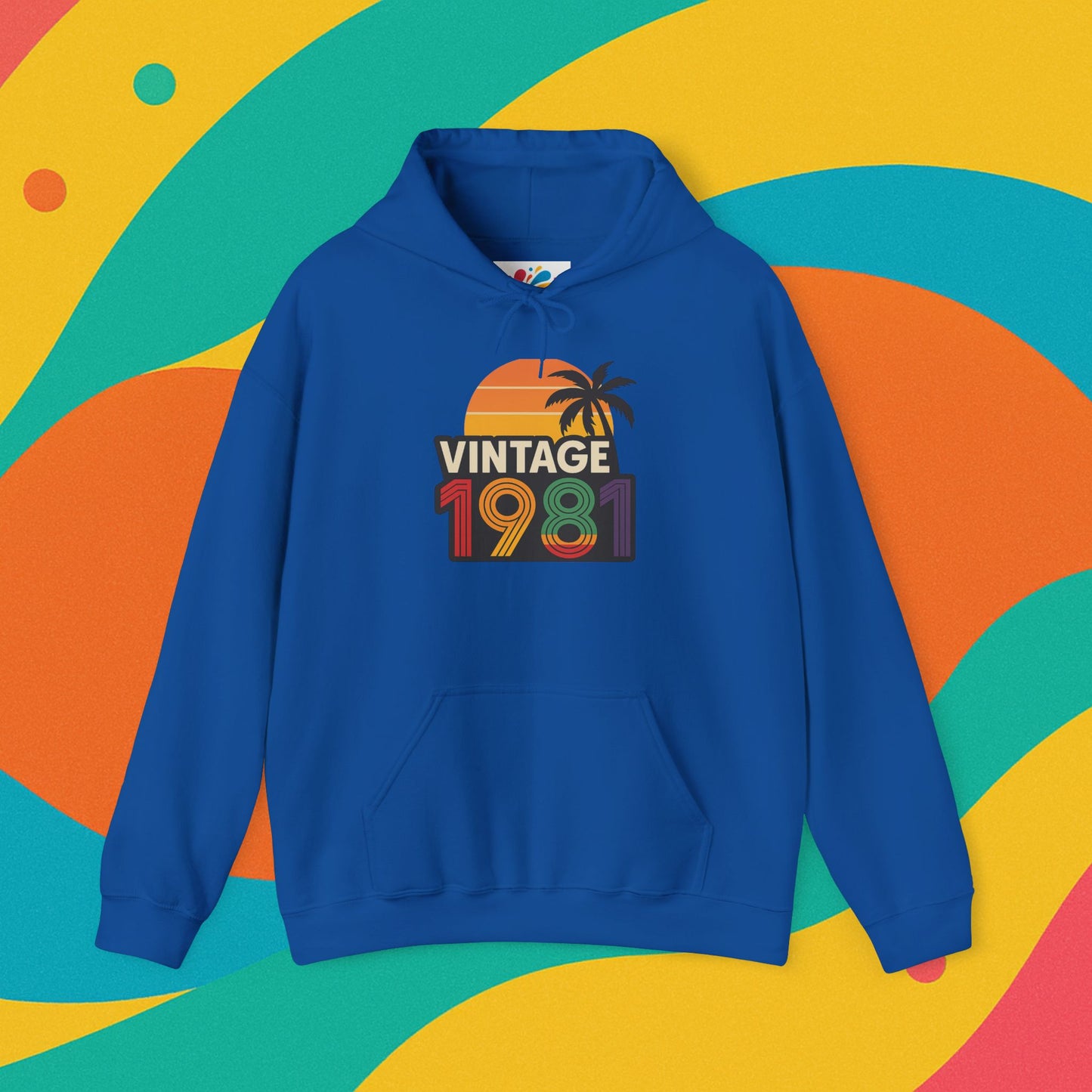Customizable Retro Birth Year Hoodie Sweatshirt