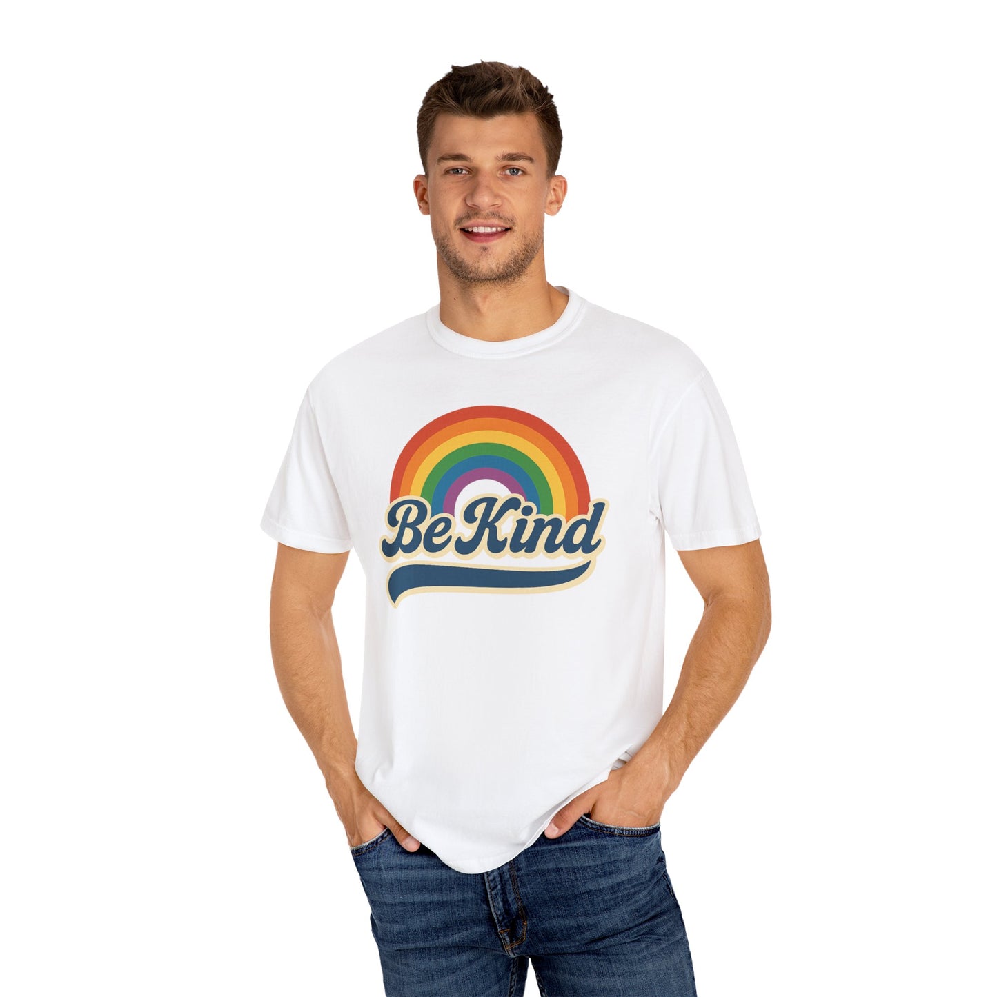 Be Kind Retro T-Shirt Blue