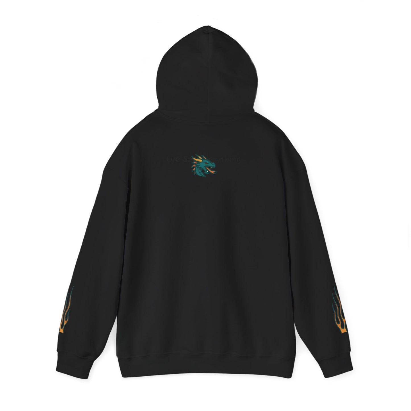 Dragon Hooded Sweatshirt | Unisex Heavy Blend, Cozy Streetwear, Spiritual Gift, Festival Apparel, Everyday Comfort