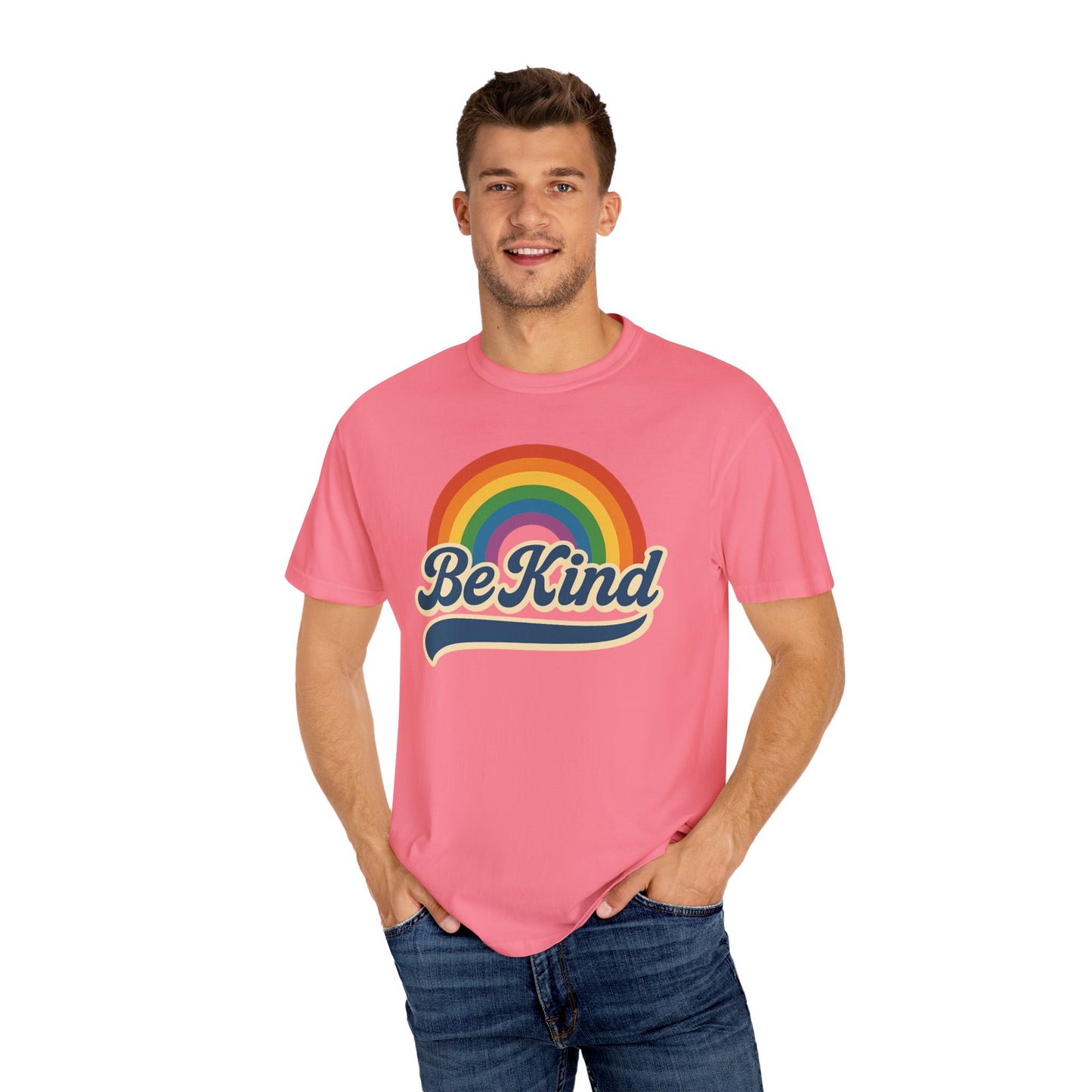 Be Kind Retro T-Shirt Blue