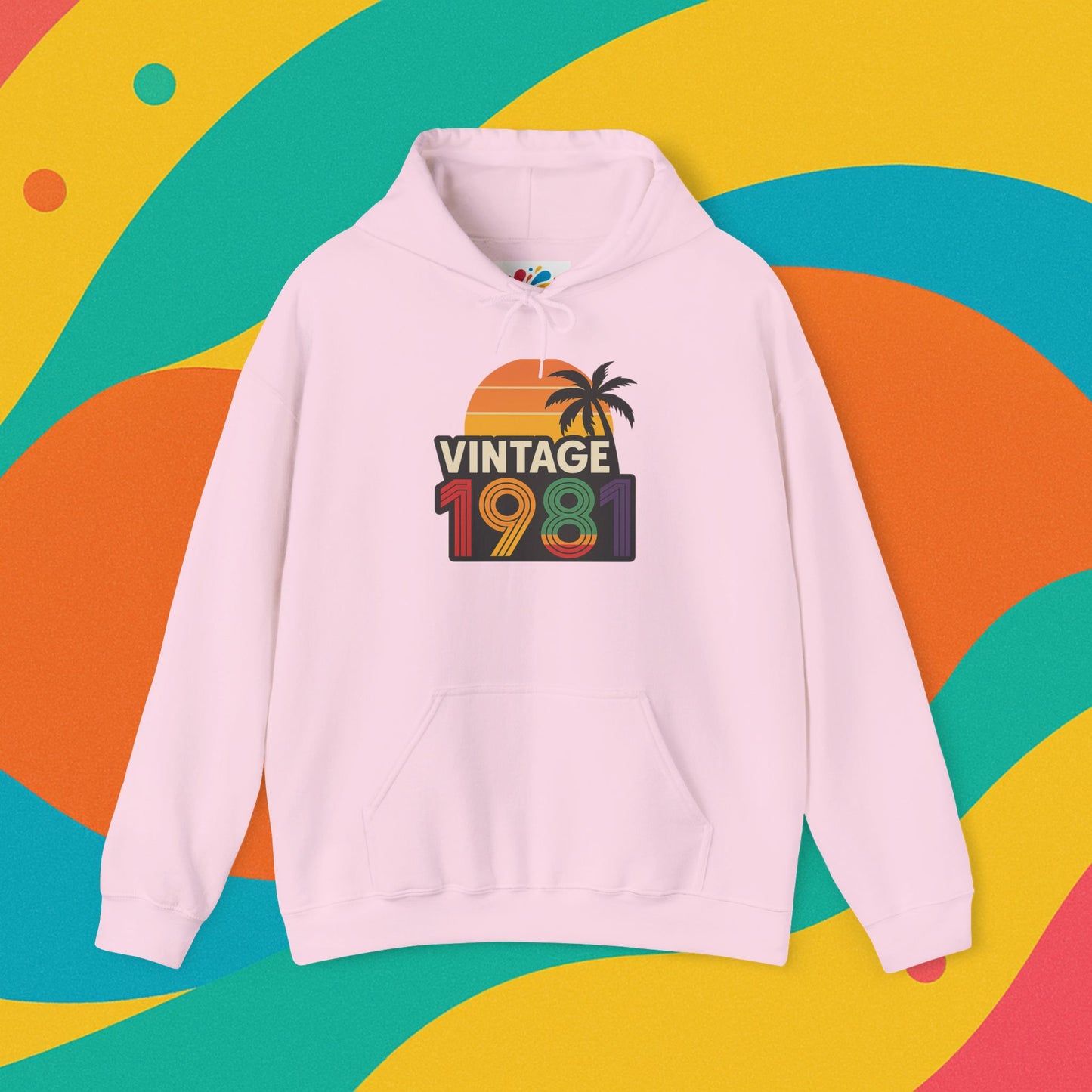 Customizable Retro Birth Year Hoodie Sweatshirt