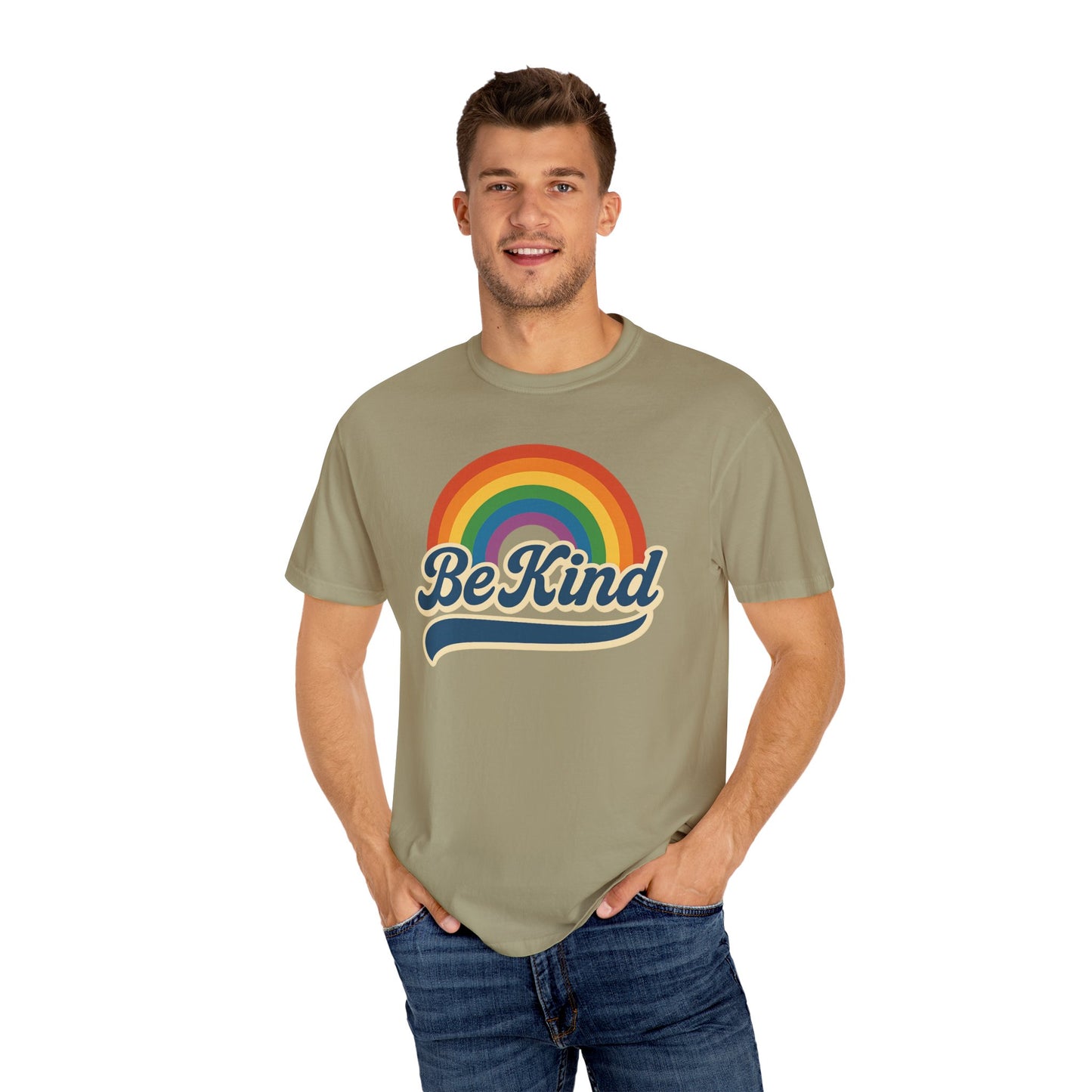 Be Kind Retro T-Shirt Blue