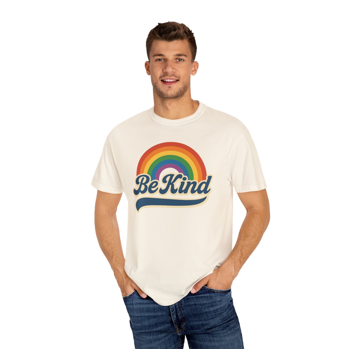 Be Kind Retro T-Shirt Blue