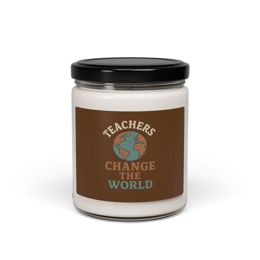 Candle - Teachers Change the World Scented Soy Candle, 9oz
