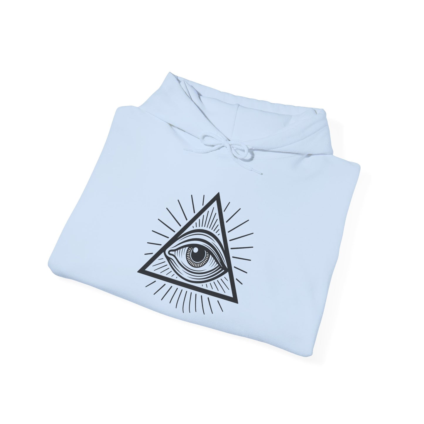 Mystic Eye Hooded Sweatshirt | Unisex Heavy Blend, Cozy Streetwear, Spiritual Gift, Festival Apparel, Everyday Comfort