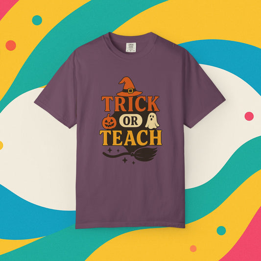 Garment-Dyed T-shirt - Trick or Teach