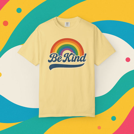 Be Kind Retro T-Shirt Blue