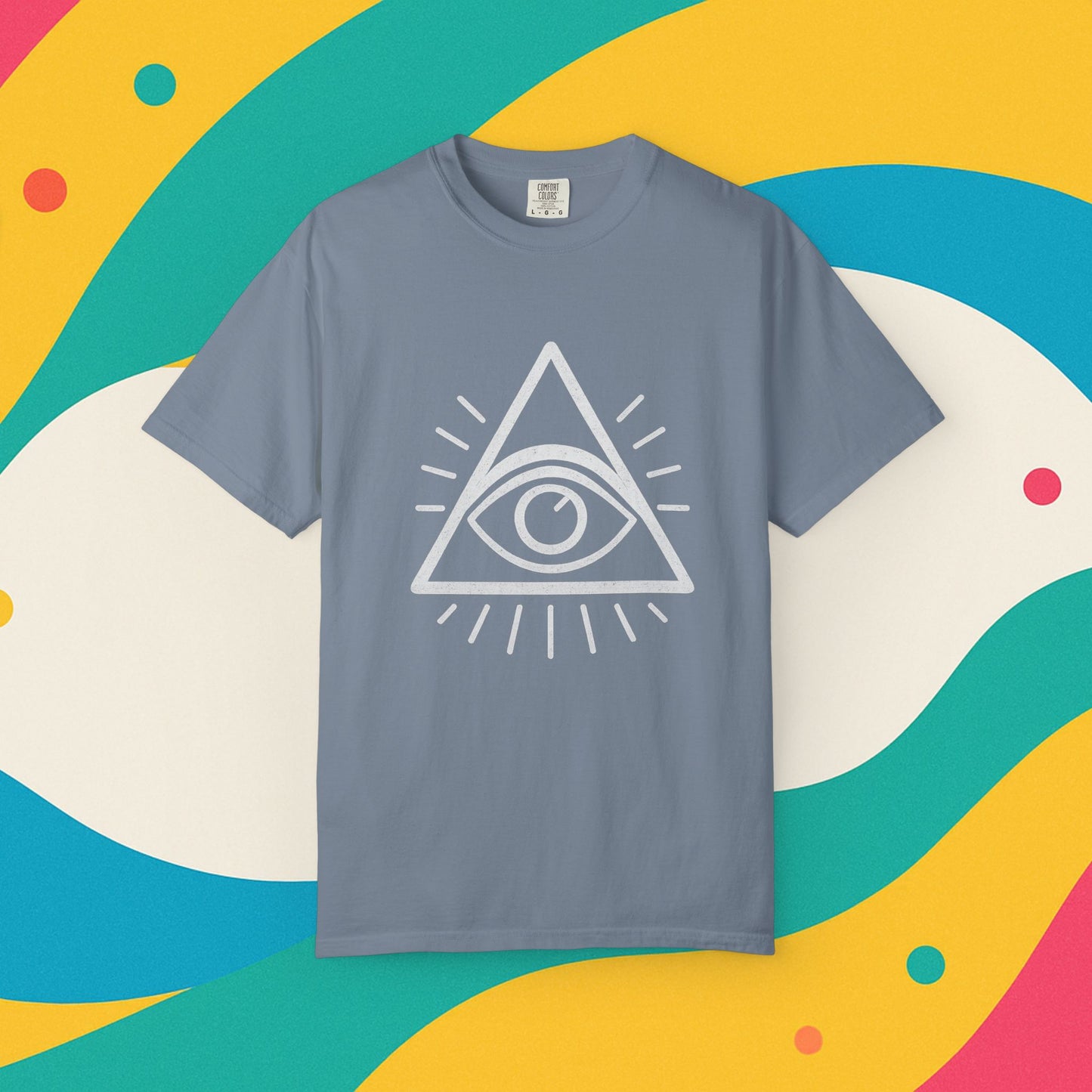 Eye See You Garment-Dyed T-shirt - Progress Over Perfection Design