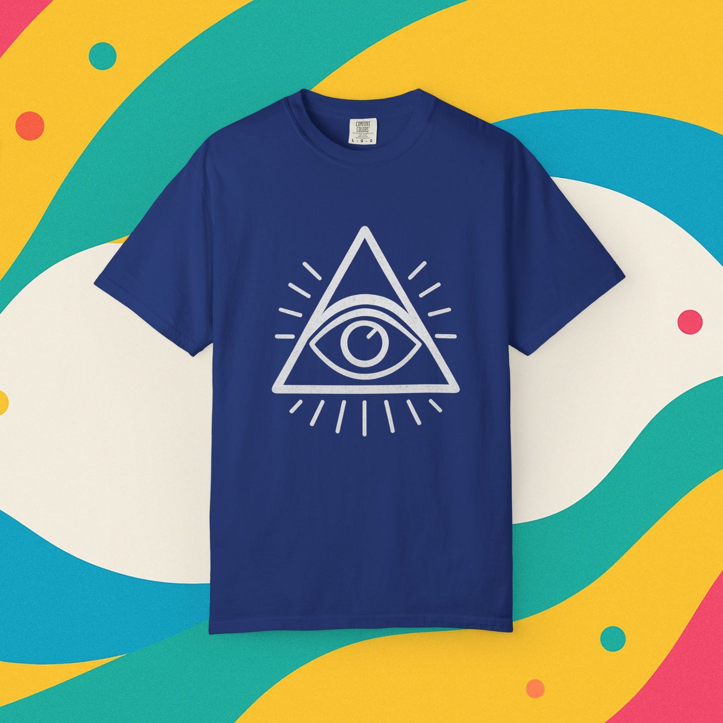 Eye See You Garment-Dyed T-shirt - Progress Over Perfection Design