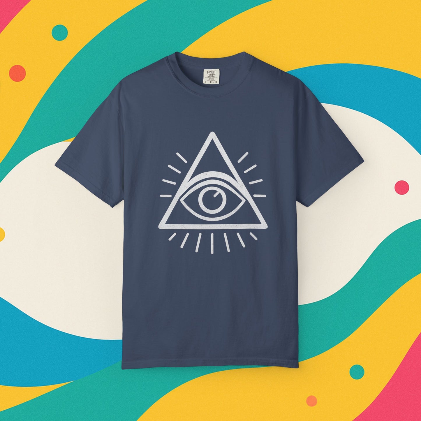 Eye See You Garment-Dyed T-shirt - Progress Over Perfection Design
