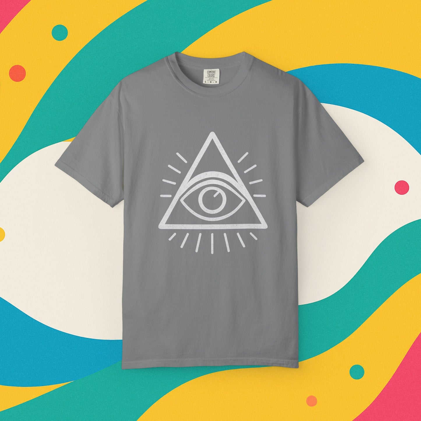 Eye See You Garment-Dyed T-shirt - Progress Over Perfection Design