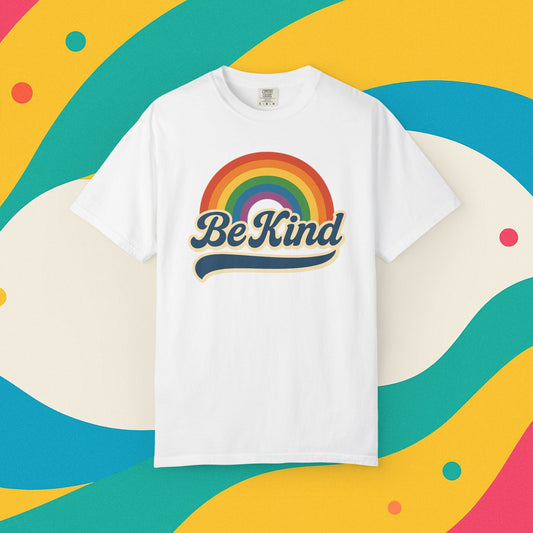Be Kind Retro T-Shirt Blue