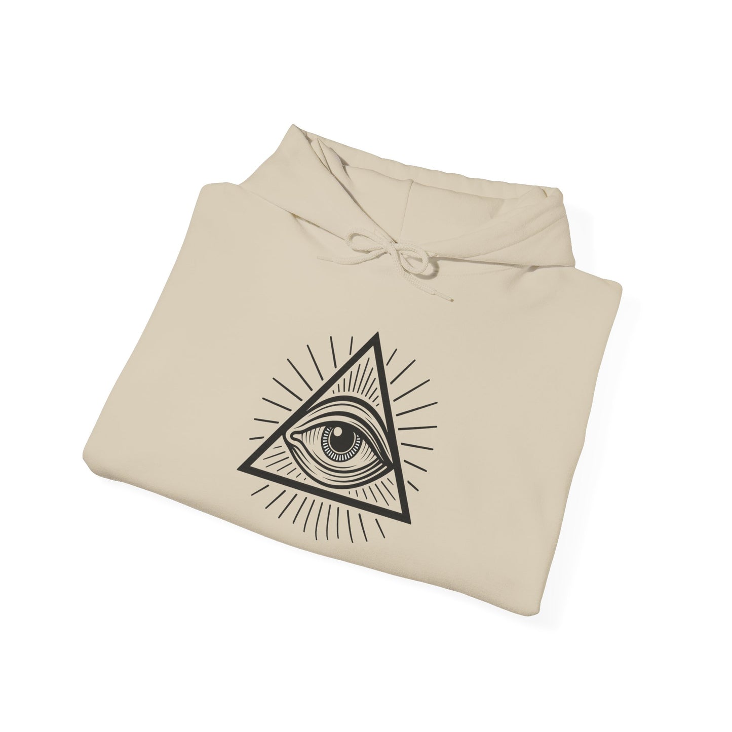 Mystic Eye Hooded Sweatshirt | Unisex Heavy Blend, Cozy Streetwear, Spiritual Gift, Festival Apparel, Everyday Comfort