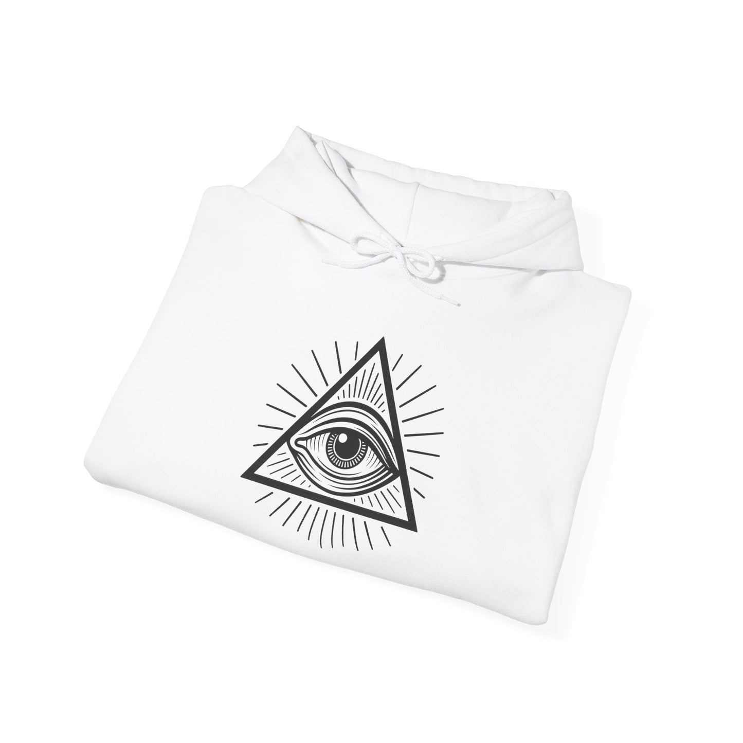 Mystic Eye Hooded Sweatshirt | Unisex Heavy Blend, Cozy Streetwear, Spiritual Gift, Festival Apparel, Everyday Comfort