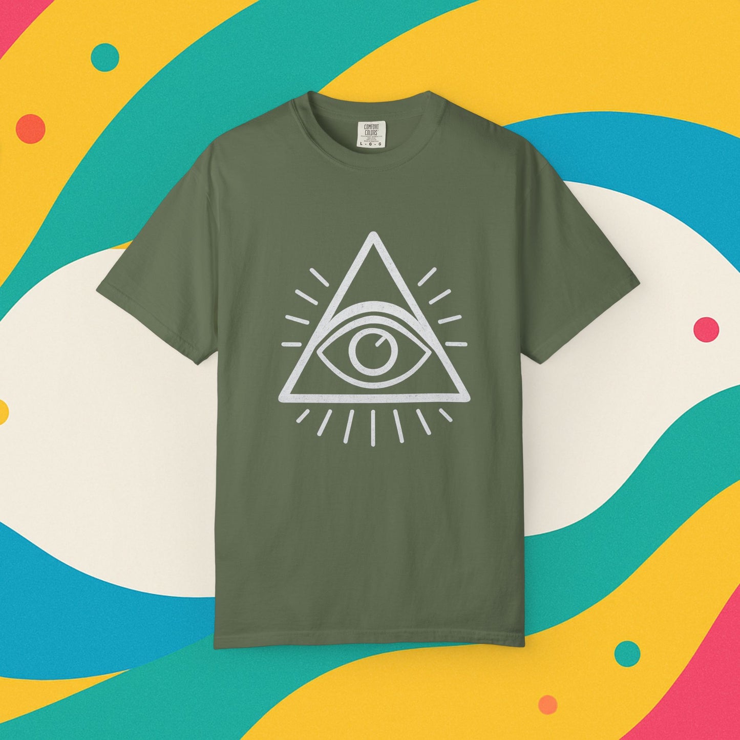 Eye See You Garment-Dyed T-shirt - Progress Over Perfection Design