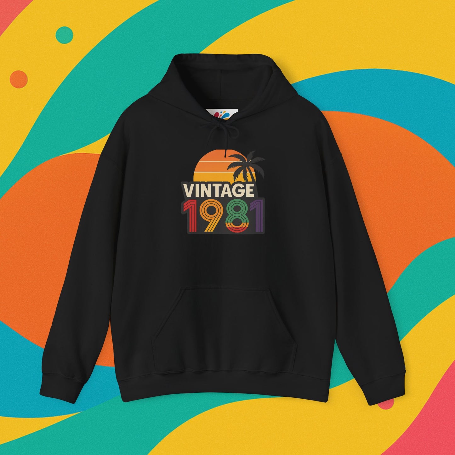 Customizable Retro Birth Year Hoodie Sweatshirt