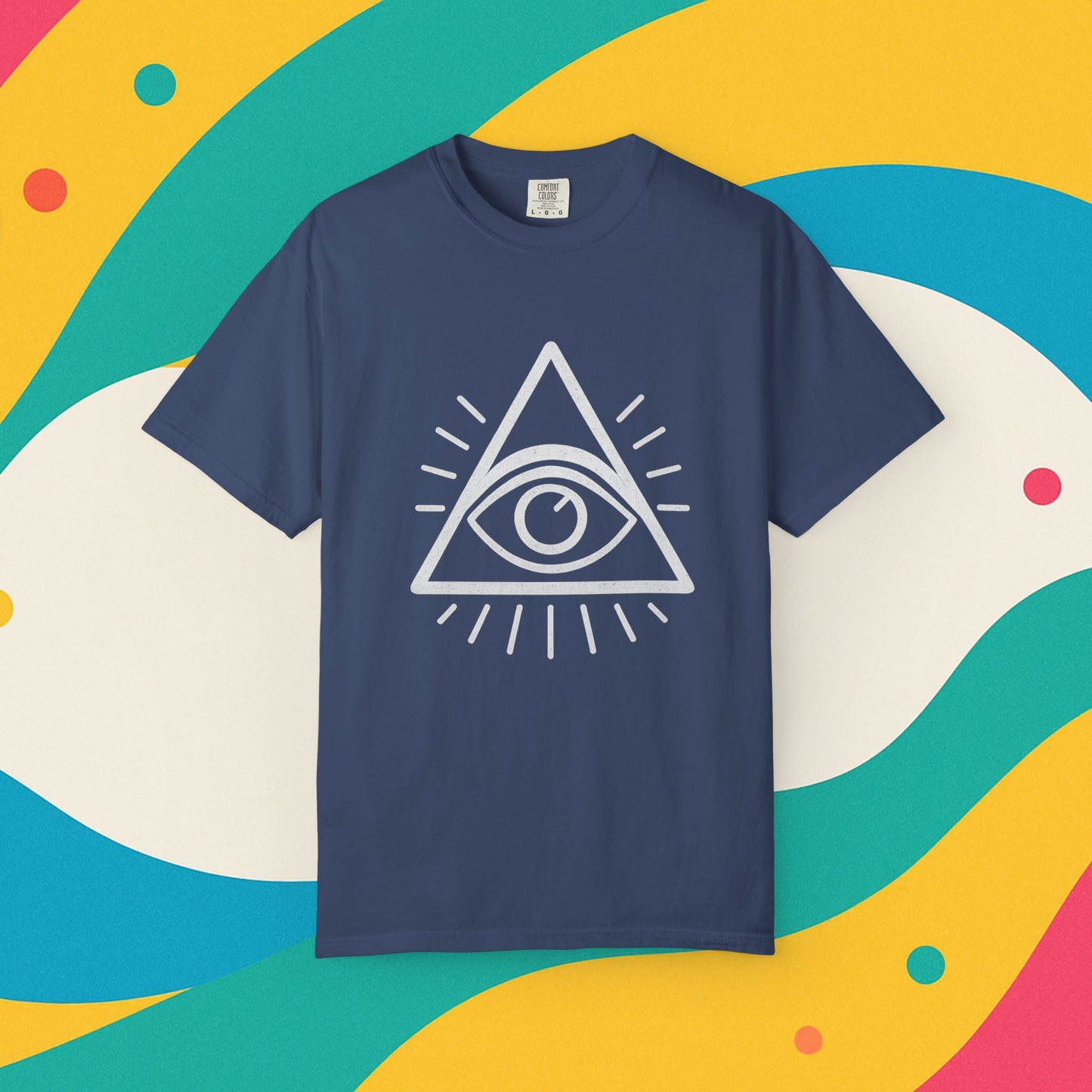 Eye See You Garment-Dyed T-shirt - Progress Over Perfection Design