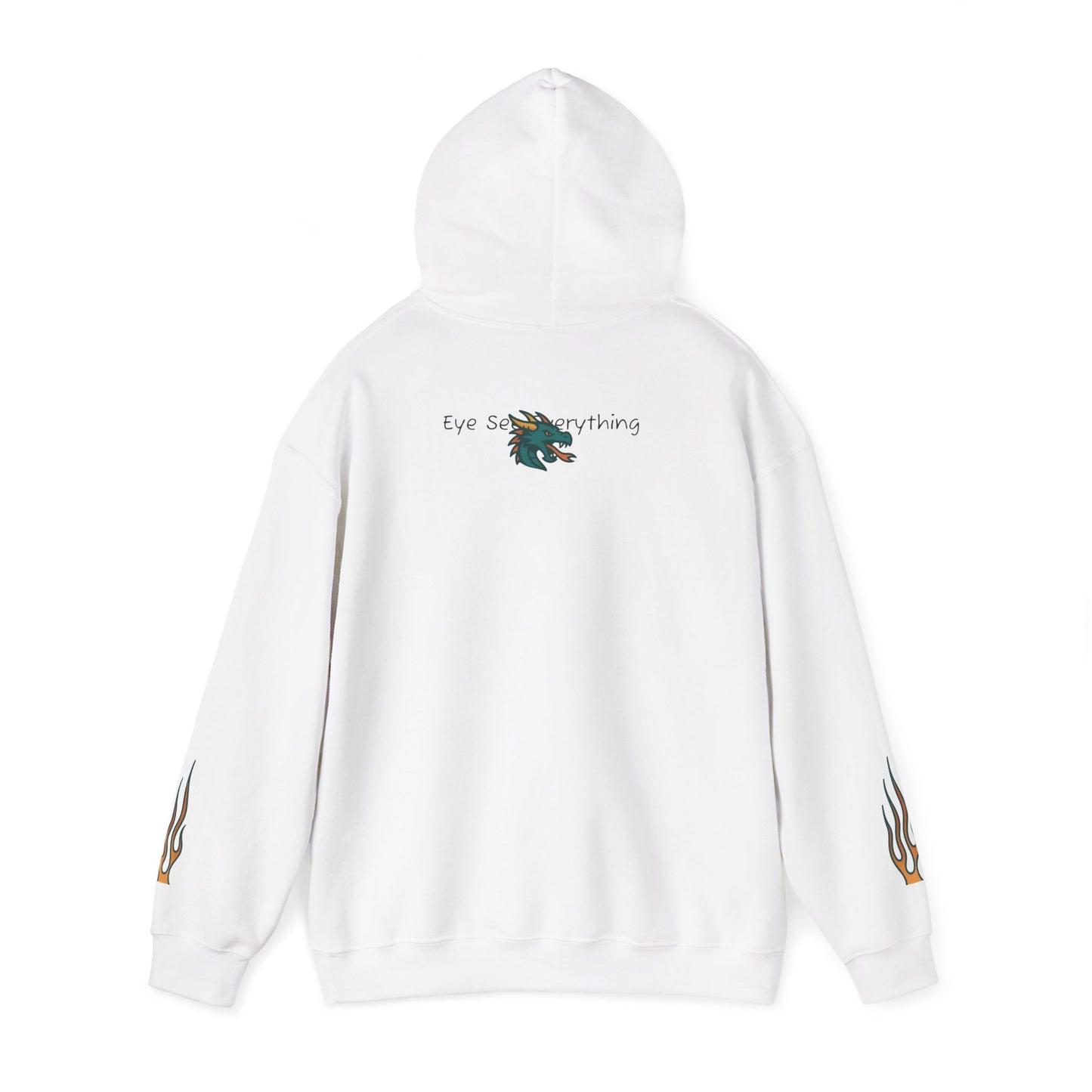 Dragon Hooded Sweatshirt | Unisex Heavy Blend, Cozy Streetwear, Spiritual Gift, Festival Apparel, Everyday Comfort