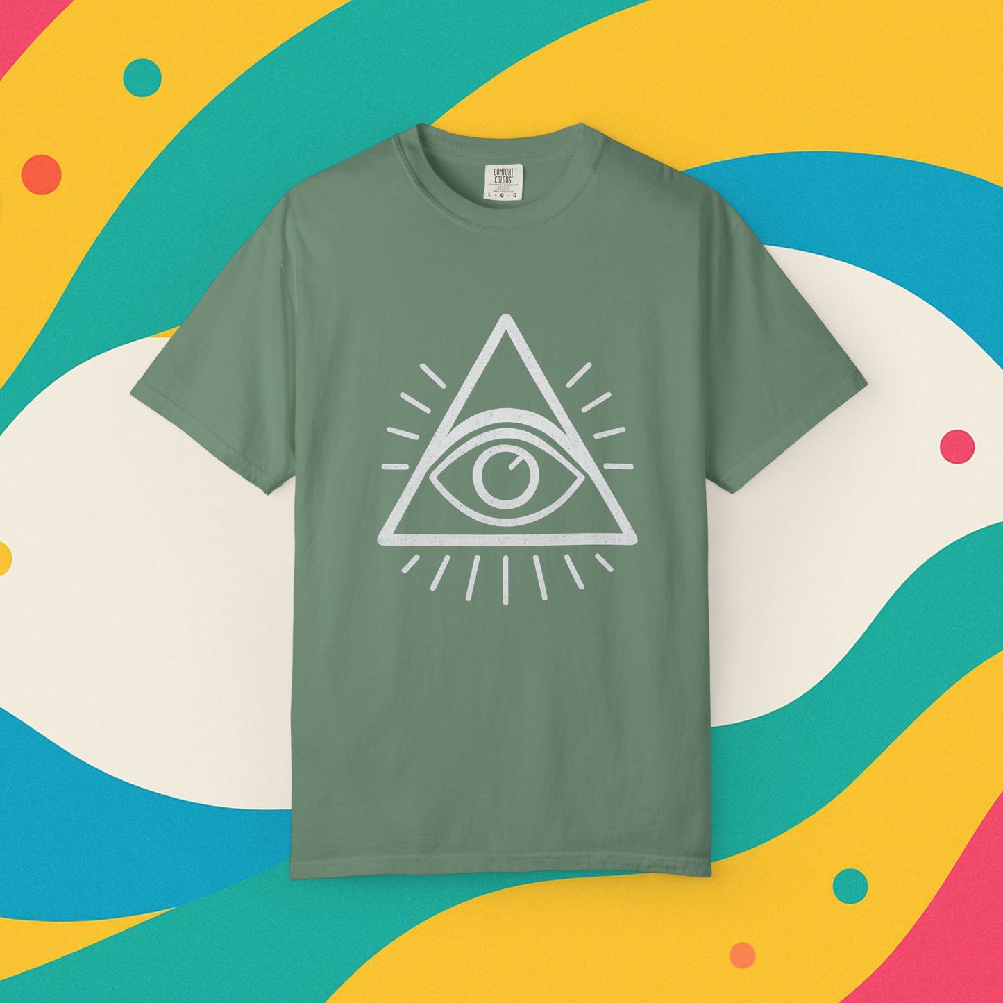 Eye See You Garment-Dyed T-shirt - Progress Over Perfection Design