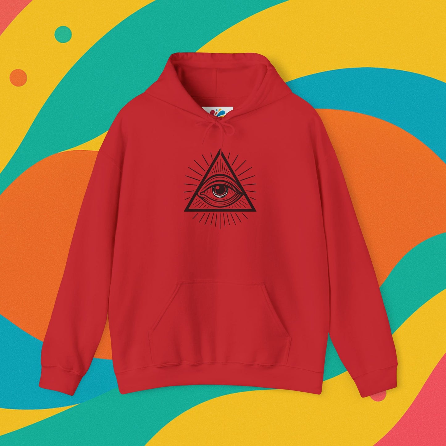 Mystic Eye Hooded Sweatshirt | Unisex Heavy Blend, Cozy Streetwear, Spiritual Gift, Festival Apparel, Everyday Comfort