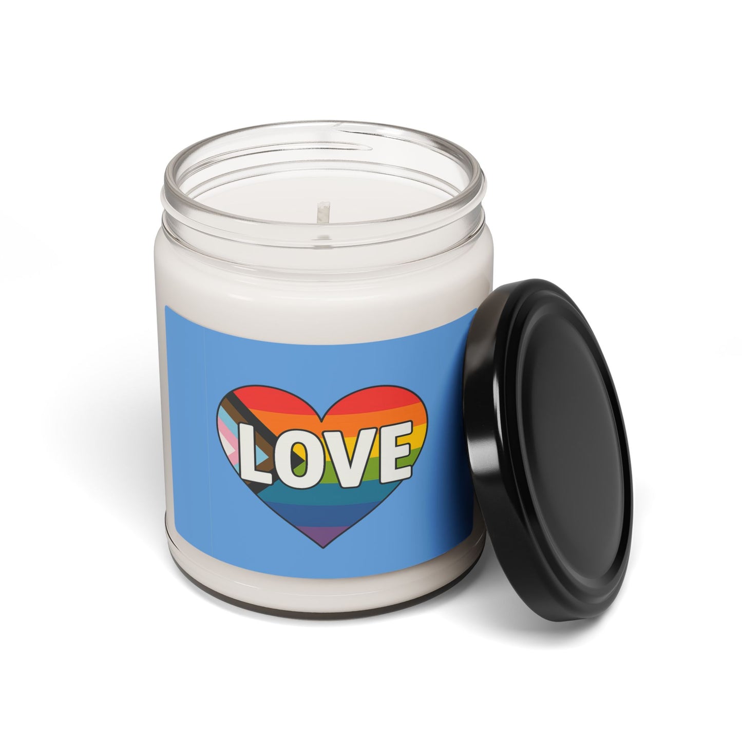 PRIDE LOVE Scented Candle, 9oz | Pride Love| Gifts for Friends, Home Decor, Relaxation, Inspirational Decor, Mindfulness